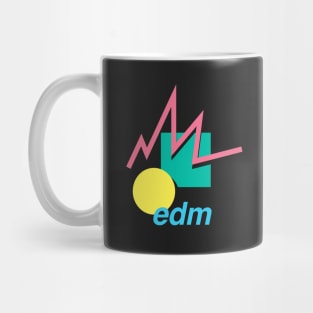 EDM – Retro 90s Vaporwave Pattern Mug